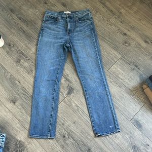 Madewell high rise slim boyjean